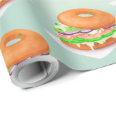 Papier Cadeau Bagages saumons (Coin rond)