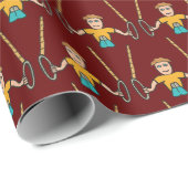 Papier Cadeau Bagues gymnastiques (Coin rond)