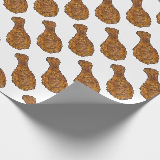 Papier Cadeau Baguette de poule de poulet frit Foie Soul Aliment (Coin)