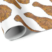 Papier Cadeau Baguette de poule de poulet frit Foie Soul Aliment (Coin rond)