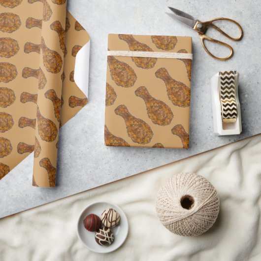 Papier Cadeau Baguette de poule de poulet frit Foie Soul Aliment (Artisanat)