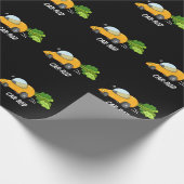 Papier Cadeau Baguette de voiture Funny Carott Pun Dark BG (Coin)