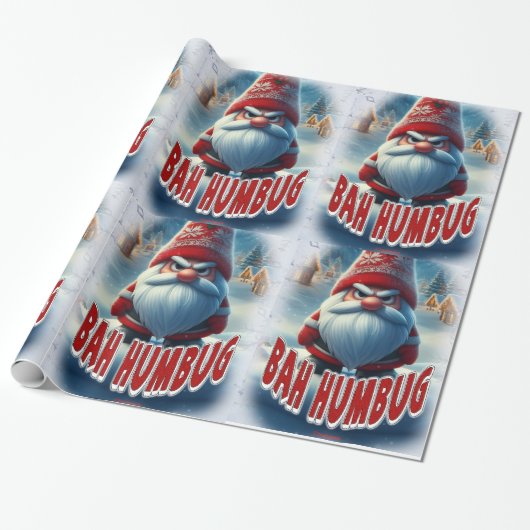 PAPIER CADEAU BAH HUMBUG (Déroulé)
