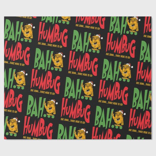 Papier Cadeau Bah humbug ! ! ! ! ! ! (Plat)