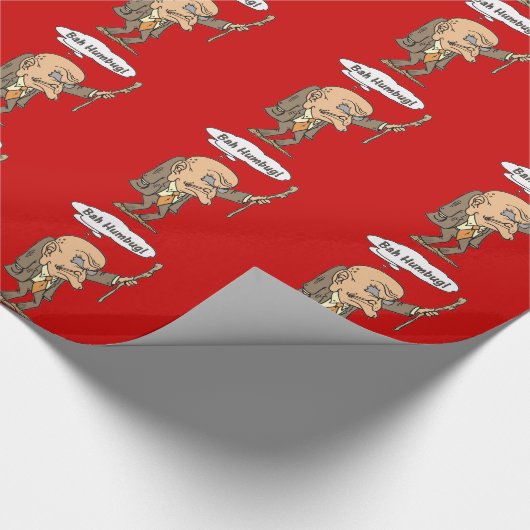 Papier Cadeau Bah Humbug Old Man (Coin)