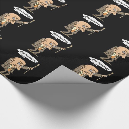 Papier Cadeau Bah Humbug Old Man (Coin)
