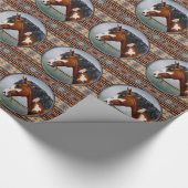 Papier Cadeau Baie Pinto War Horse Design Sud-Ouest (Coin)