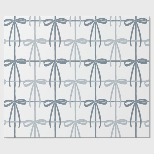 Papier Cadeau Baies bleues | Preppy | Noël ou Hanoukka (Plat)