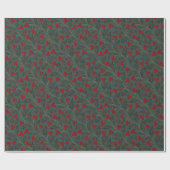 Papier Cadeau Baies de houx (Plat)