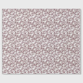 Papier Cadeau Baies, rouge bordeaux. (Plat)