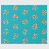 Papier Cadeau Baigneurs - Chorégraphie de natation synchronisée (Plat)