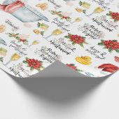 Papier Cadeau Baignoire de spa thème de Noël (Coin)