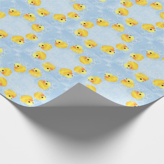 Papier Cadeau Baignoire en caoutchouc jaune mignon (Coin)