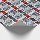 Papier Cadeau Baiser de casse-noix modelé par rouge (Coin)