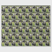 Papier Cadeau Baiser de vache Holstein (Plat)