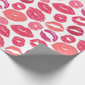 Papier Cadeau Baiser Lips Love Wrapper Papier (Coin)