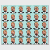 Papier Cadeau baiser trump GRADUY (Plat)