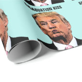 Papier Cadeau baiser trump GRADUY (Coin rond)