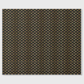 Papier Cadeau Baisers dorés (Plat)