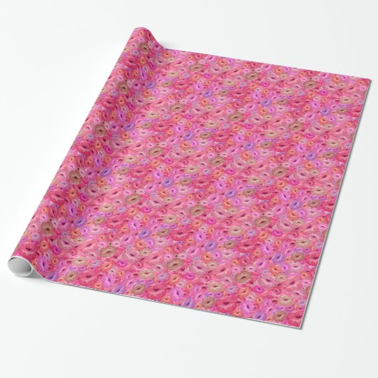 Papier Cadeau Baisers et bisous (Déroulé)