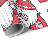 Papier Cadeau Baisers Gnome adorables (Coin rond)