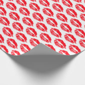 Papier Cadeau Baisers rouge à lèvres (Coin)