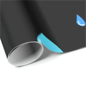 Papier Cadeau Baisses de pluie (Coin rond)