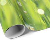 Papier Cadeau Baisses de rosée sur l'herbe (Coin rond)