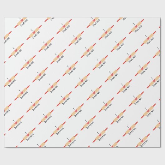 Papier Cadeau Bakers Love (Plat)