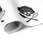 Papier Cadeau Baker's Skull with Toque (Coin rond)