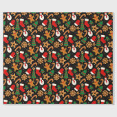 Papier Cadeau Baking Spirits Bright Gingerbread Noël Cookie (Plat)