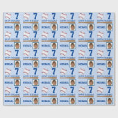 Papier Cadeau Bal De Baseball Heureux Anniversaire Photo (Plat)