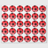 Papier Cadeau Bal de football américain ou d'association (Plat)