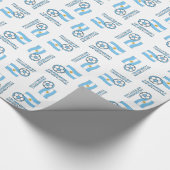 Papier Cadeau Bal de football argentin et drapeau (Coin)