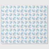 Papier Cadeau Bal de football argentin et drapeau (Plat)