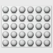 Papier Cadeau Bal de golf (Plat)