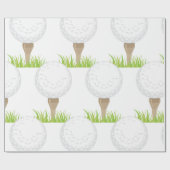 Papier Cadeau Bal de golf (Plat)