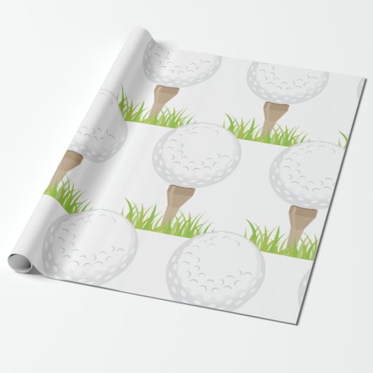 Papier Cadeau Bal de golf (Déroulé)