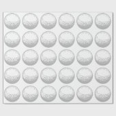 Papier Cadeau Bal de golf (Plat)