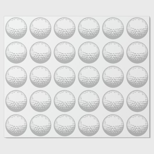 Papier Cadeau Bal de golf (Plat)