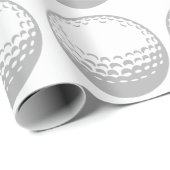 Papier Cadeau Bal de golf (Coin rond)