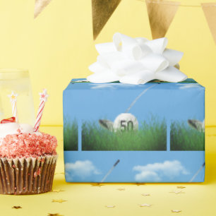 Papier Cadeau Bal de golf 50e anniversaire