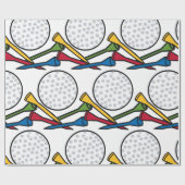 Papier Cadeau Bal de golf et Tee - shirt (Plat)