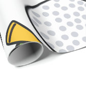 Papier Cadeau Bal de golf et Tee - shirt (Coin rond)