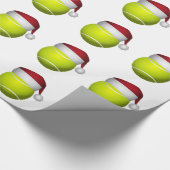 Papier Cadeau Bal de tennis de Noël (Coin)