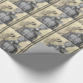 Papier Cadeau Bal Masquerade Halloween (Coin)