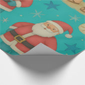 Papier Cadeau Balade SurfSide Père Noël (Coin)