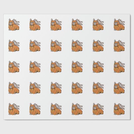 Papier Cadeau Balais d'Halloween (Plat)