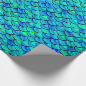 Papier Cadeau Balances bleues à perte d'eau (Coin)