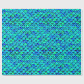 Papier Cadeau Balances bleues à perte d'eau (Plat)